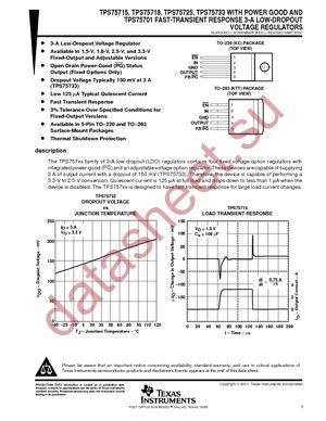 TPS75701KTTT datasheet  